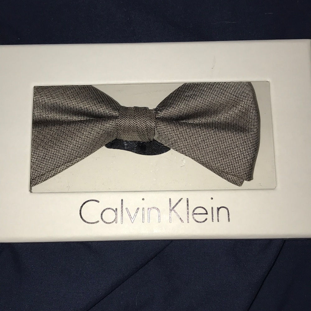 Gray Calvin Klein Bow Tie